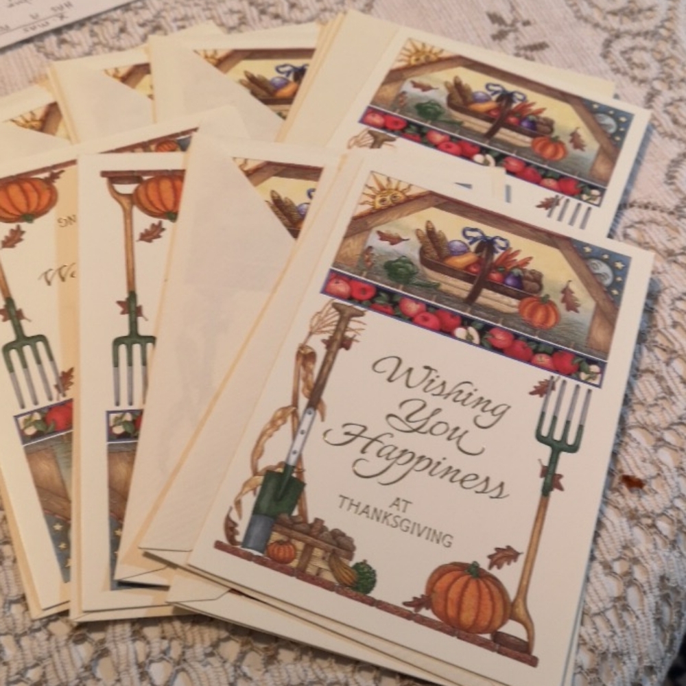 Set of 13 Thanksgiving Wishes Cards